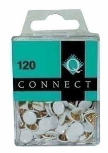 Q-CONNECT punaises, wit, doosje van 120 stuks