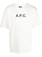 A.P.C. t-shirt à logo imprimé - Blanc