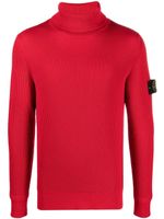 Stone Island pull à patch Compass - Rouge