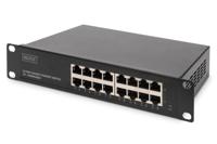 Digitus DN-80115 netwerk-switch Unmanaged Gigabit Ethernet (10/100/1000) 1U Zwart