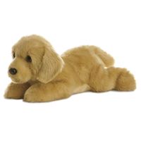 Pluche blonde labrador honden knuffel 30 cm speelgoed - thumbnail