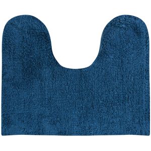 Badkamerkleedje/badmat voor op de vloer blauw 45 x 35 cm