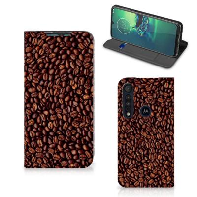 Motorola G8 Plus | Flip Style Cover | Koffiebonen