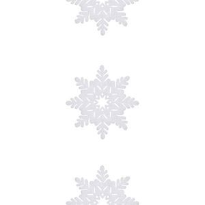 Sneeuwvlokken feestslingers wit 180 x 15 cm sneeuwversiering - Decoratiesneeuw