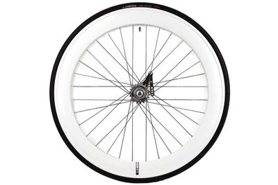 Santafixie Terugtrapem 60mm Achterwiel + Binnenband + Band - Wit Santafixie Terugtrapem 60mm Achterwiel + Binnenband + Band - Wit