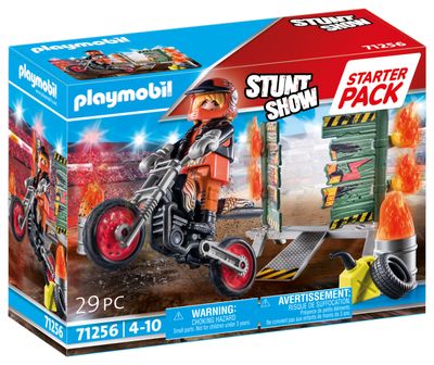 Playmobil® stuntshow 71257 starterpack motor met vuurmuur