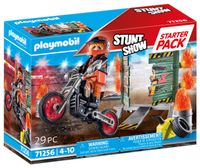 PlaymobilÂ® stuntshow 71257 starterpack motor met vuurmuur - thumbnail