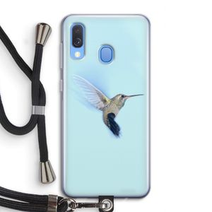Kolibri: Samsung Galaxy A40 Transparant Hoesje met koord