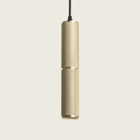 Hanglamp metaal goud gefreesd 'Luminex' gu10 downlighter led Hanglamp metaal goud gefreesd 'Luminex' gu10 downlighter led
