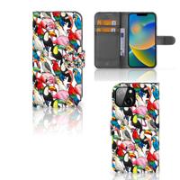 Apple iPhone 14 | Telefoonhoesje | Met pasjeshouder | Birds