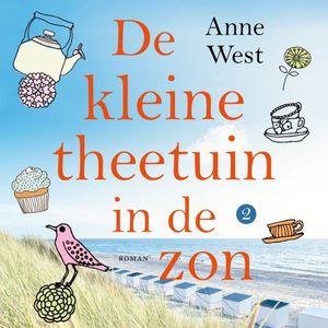 De kleine theetuin in de zon