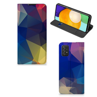 Samsung Galaxy A03s Stand Case Polygon Dark