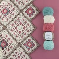 Yarn and Colors Romantic Throw Haakpakket 1 Cream