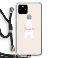 Strawberry Milkshake: Pixel 5 Transparant Hoesje met koord