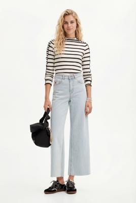 Cropped Culotte jeans - BLUE - 44