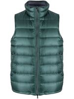 Herno gilet zippé à design réversible - Vert