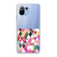 Gekleurde driehoekjes: Xiaomi Mi 11 Lite Transparant Hoesje