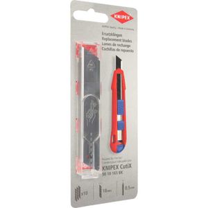 KNIPEX Vervangmessen 90 10 165 E02, 10 stuks reservemes voor CutiX 90 10 165 BK