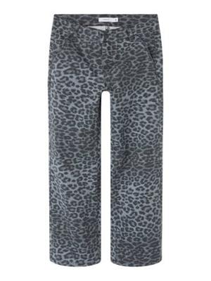 Name it winter broek meisjes - grijs - wide leg fit - NkfRose