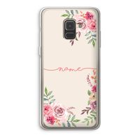 Rozen: Samsung Galaxy A8 (2018) Transparant Hoesje