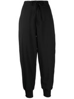 Y-3 pantalon de jogging en laine à logo imprimé - Noir