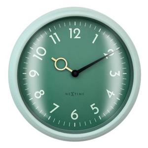 NeXtime - Wandklok 30,5cm - Stil - Zeegroen - ABS - NeXtime &apos;Golden
