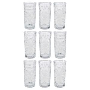 Waterglazen - 9x - 380 ml - longdrinkglazen - vaatwasserbestendig