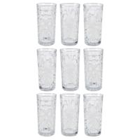 Waterglazen - 9x - 380 ml - longdrinkglazen - vaatwasserbestendig