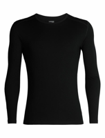 Icebreaker Merino 260 Tech LS Crewe Thermoshirt Heren Black S