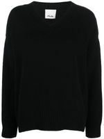 Allude pull en cachemire à col v - Noir