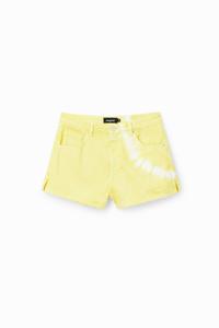 Jeansshorts met tie-dye - YELLOW - 42