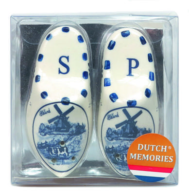 Peper en zoutstel klompen Delfts Blauw