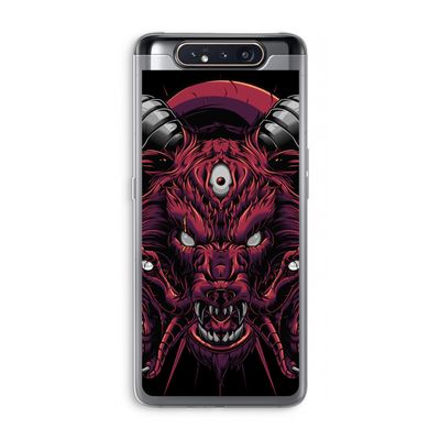 Hell Hound and Serpents: Samsung Galaxy A80 Transparant Hoesje
