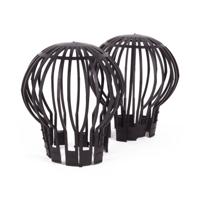 Gootbescherming/dakgootbeschermers - 10x stuks - 12 x 15 cm - kunststof - antraciet