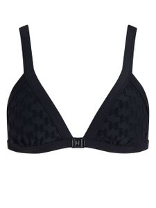 Karl Lagerfeld haut de bikini à motif monogrammé KL - Noir