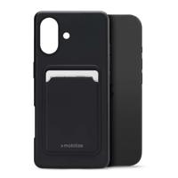 Mobilize Rubber Gelly Card Case Apple iPhone 17 Matt Black