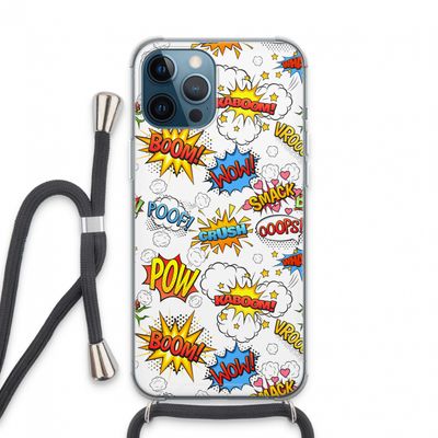 Pow Smack: iPhone 13 Pro Max Transparant Hoesje met koord