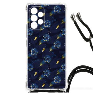 Doorzichtige Silicone Hoesje voor Samsung Galaxy A53 Voetbal