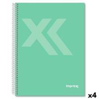 Schrift Imprex Groen A5 80 Lakens (4 Stuks)