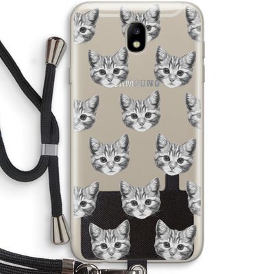 Kitten: Samsung Galaxy J7 (2017) Transparant Hoesje met koord