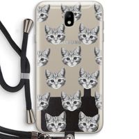 Kitten: Samsung Galaxy J7 (2017) Transparant Hoesje met koord