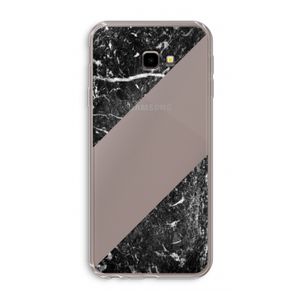 Zwart marmer: Samsung Galaxy J4 Plus Transparant Hoesje