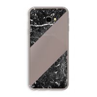 Zwart marmer: Samsung Galaxy J4 Plus Transparant Hoesje
