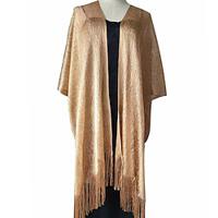 Omslagdoeken Elegant Vintage Mouwloos Chiffon Bruiloftsomslagen Met Kwastje Voor Formeel Lente Herfst Lightinthebox