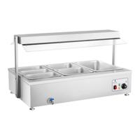Bain-Marie - 6 GN - met vleesopzetstuk en aftapkraan