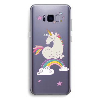 Regenboog eenhoorn: Samsung Galaxy S8 Plus Transparant Hoesje