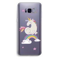 Regenboog eenhoorn: Samsung Galaxy S8 Plus Transparant Hoesje