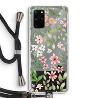 Botanical sweet flower heaven: Samsung Galaxy S20 Plus Transparant Hoesje met koord