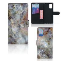 Samsung Galaxy A02s | M02s | Bookcase | Marmer Grijs