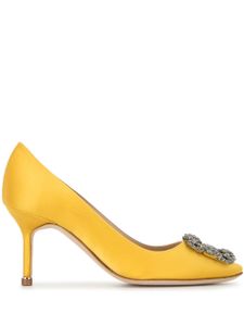 Manolo Blahnik escarpins Hangisi 70 - Jaune